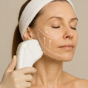 Woman having HI-FU to reduce wrinkles call LA LIPO Sunbury-on-Thames Now!