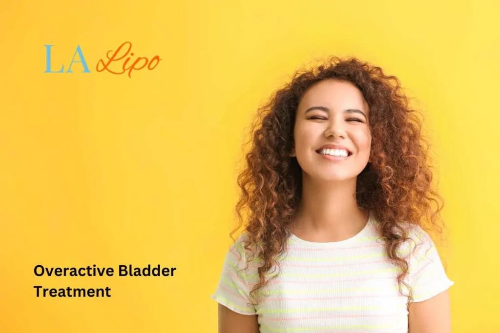 woman smiling about overactive bladder treatment Sunbury-on-Thames solutions
